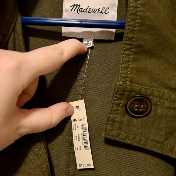NWT Madewell Highbury Military Jacket, size Medium - Picture 7 of 10